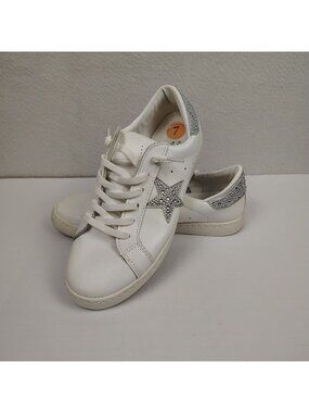 Vintage Havana Betsey White Diamond Sneakers Womens size 7